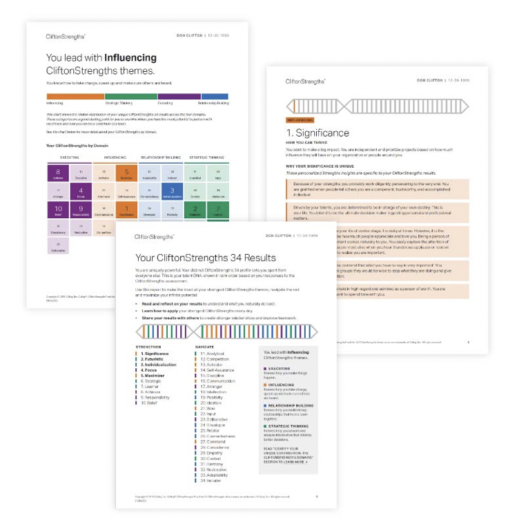 CliftonStrengths Coaching Strengths Finder Assessment
